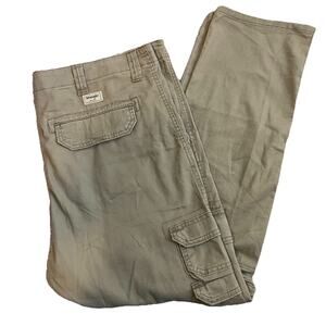 Wrangler Five Star Men’s Cargo Pants Size 40x30 Regular Taper Khaki Tan NEW